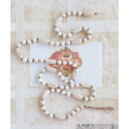 72" Paulowina Wood Bead Garland Decor