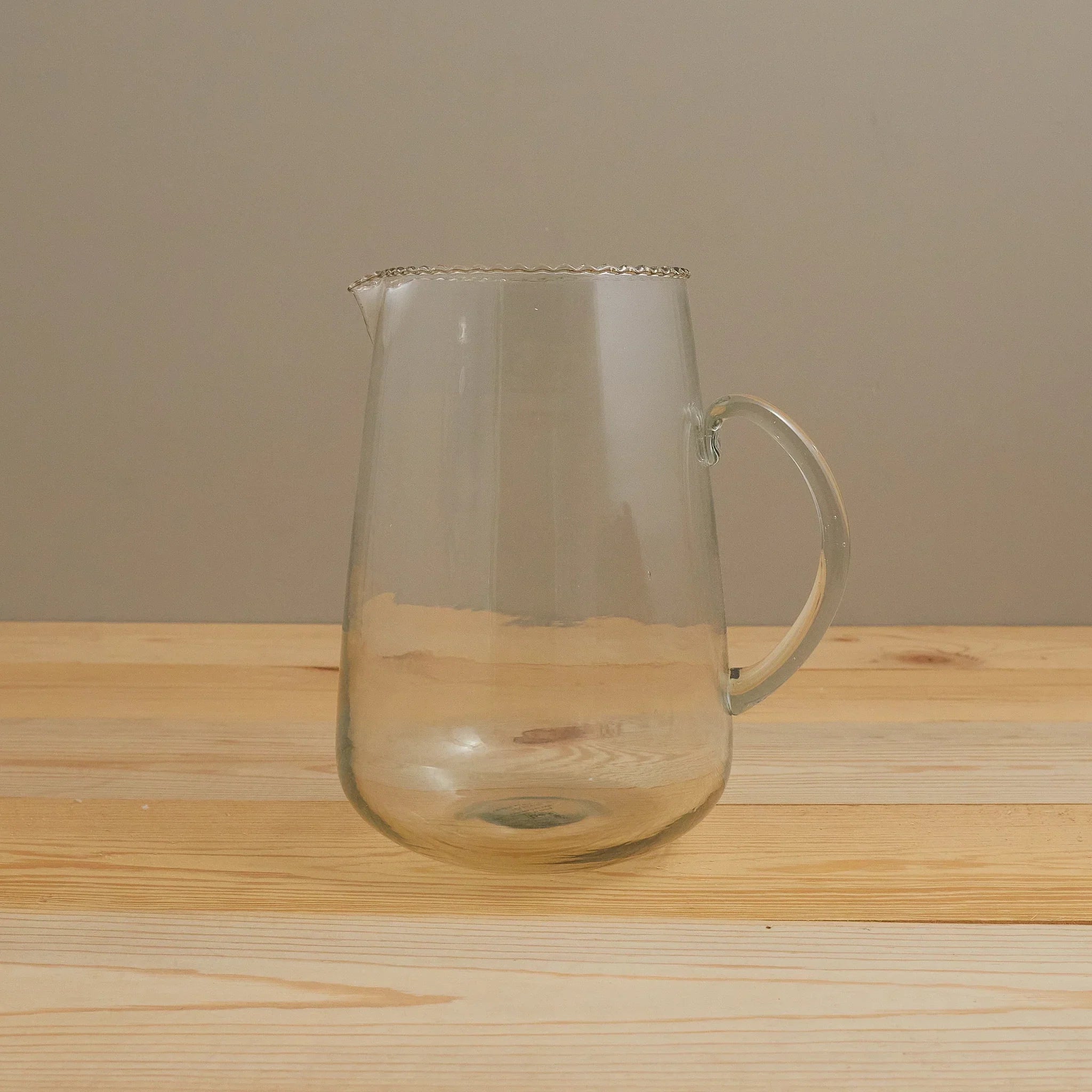 Ruffle Glass Pitcher