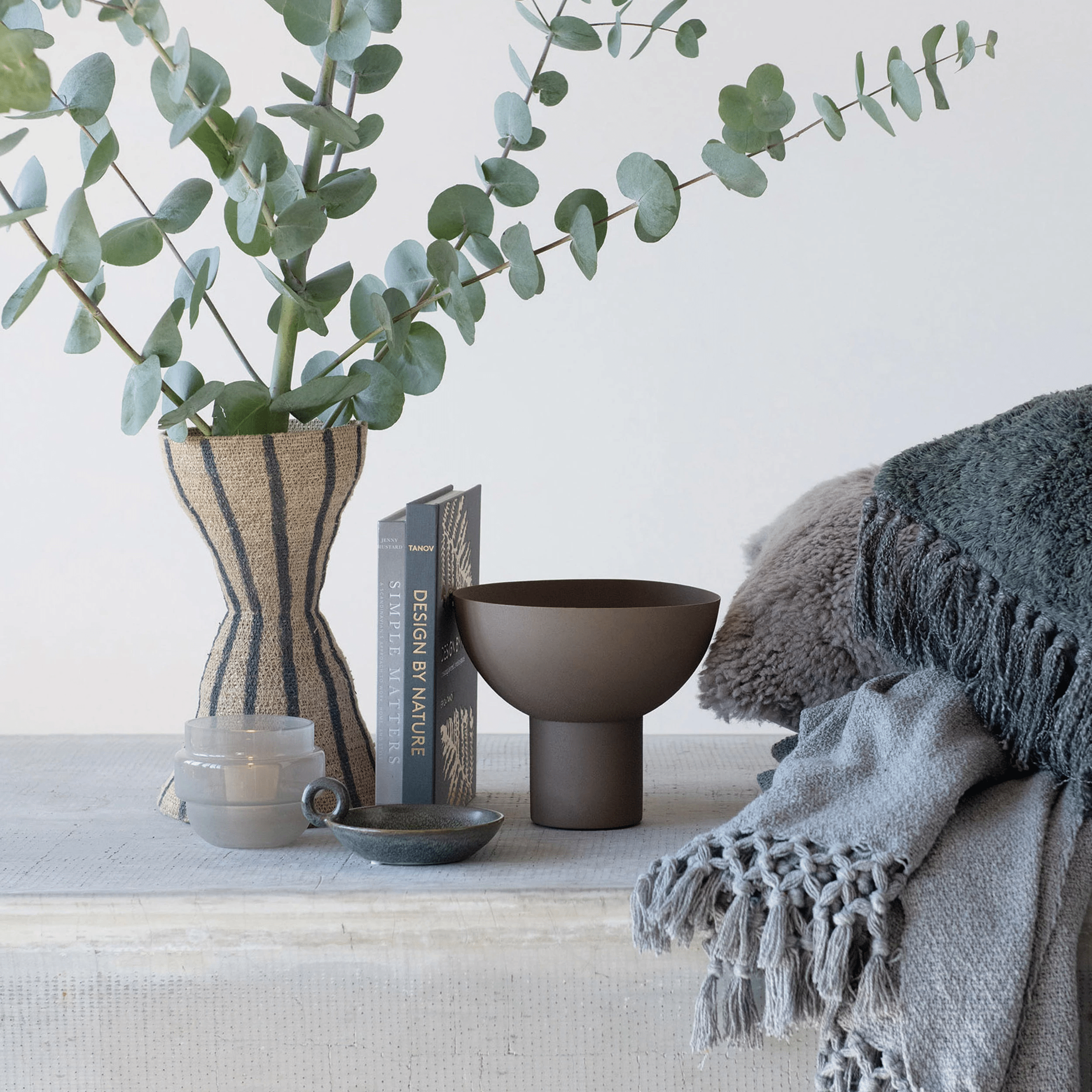 Brandi Metal Footed Bowl