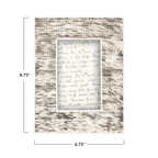 Bone Picture Frame in Natural and Black