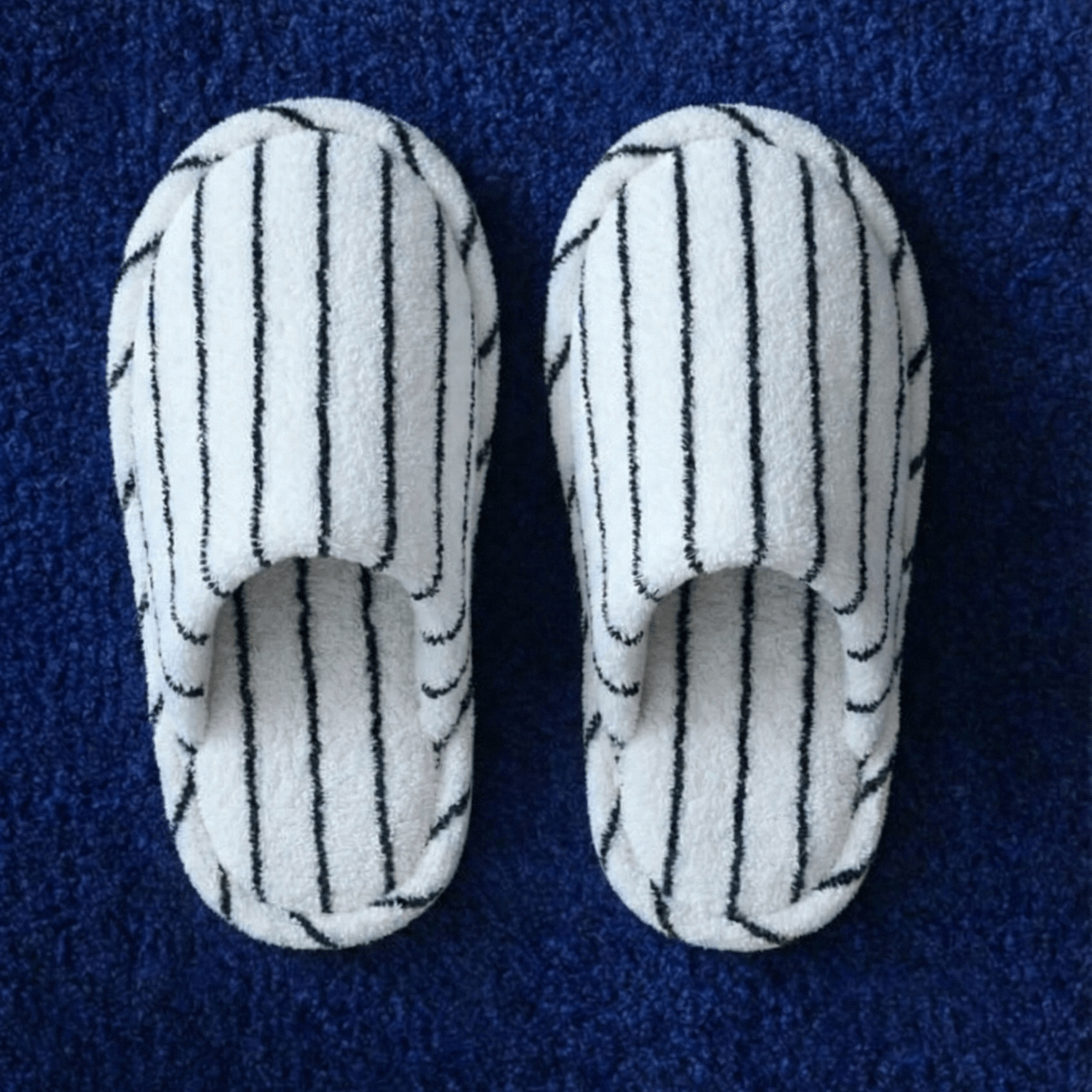 Thin Striped House Slippers