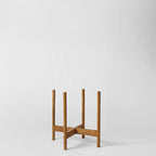 Rounded Hardwood Plant Stand