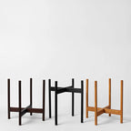 Rounded Hardwood Plant Stand