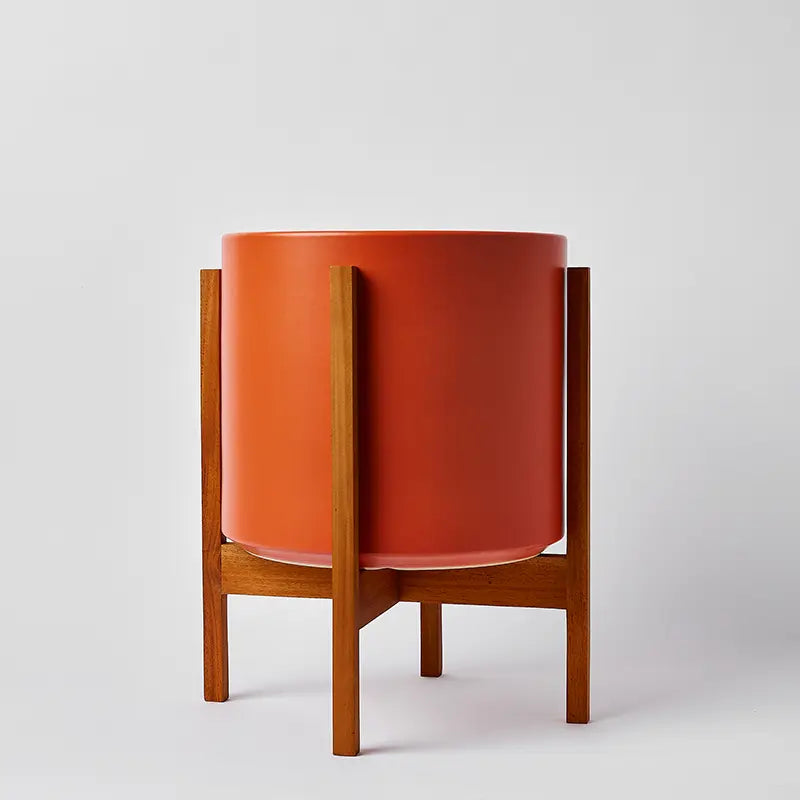 Solid Goods Ceramic Cylinder– With or Without Mahogany Stand