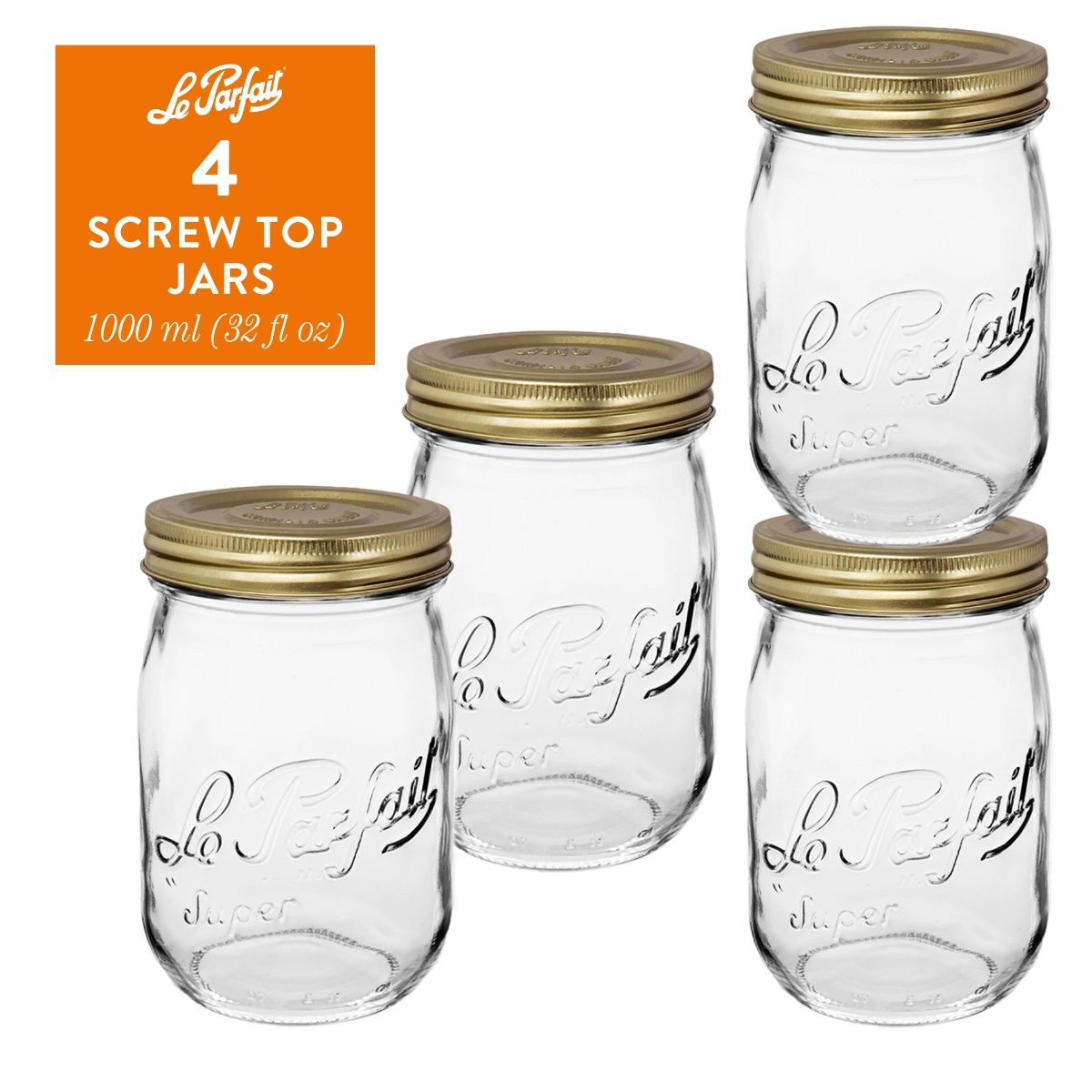 Le Parfait Screw Top Jars