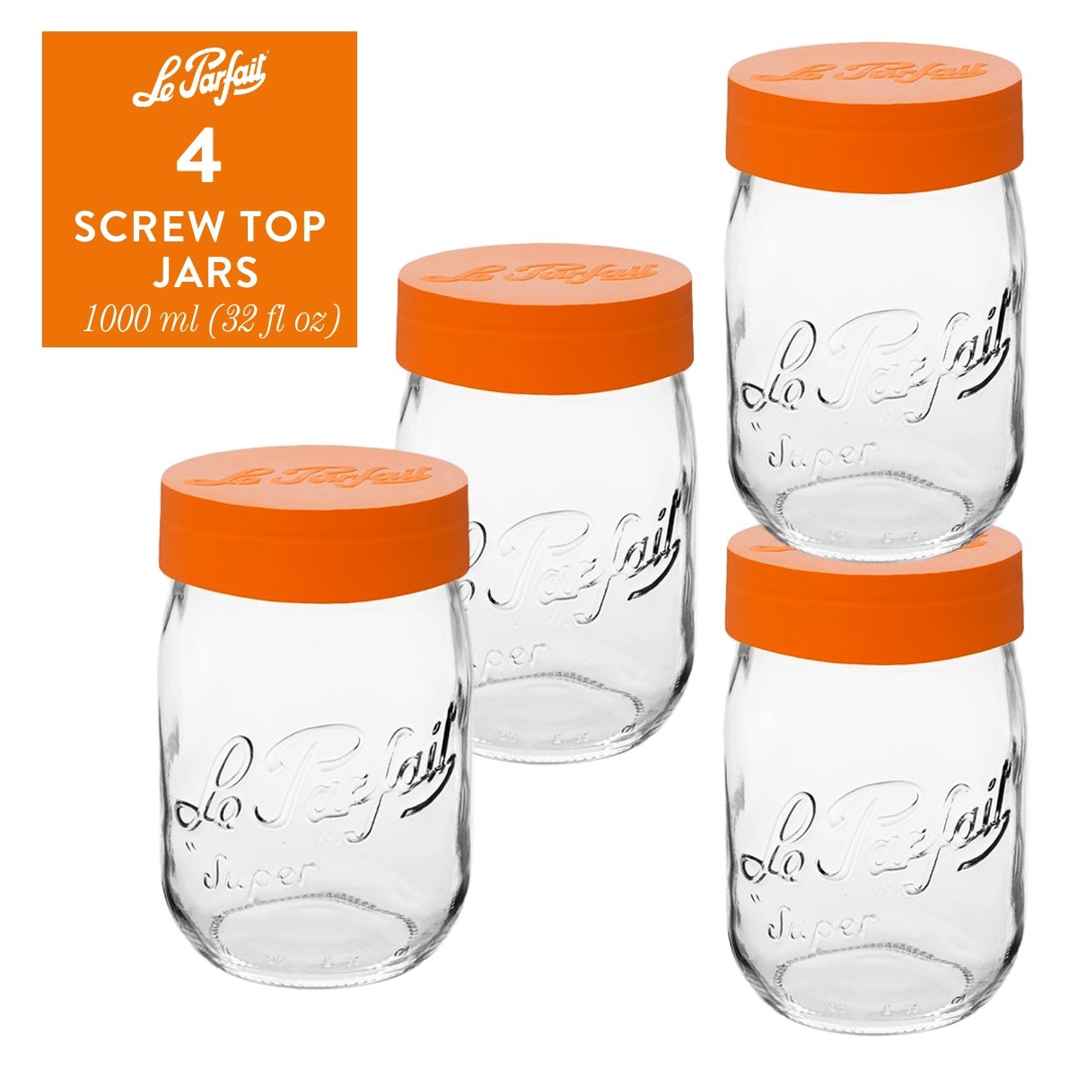 Le Parfait Screw Top Jars