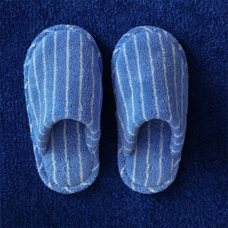 Thin Striped House Slippers