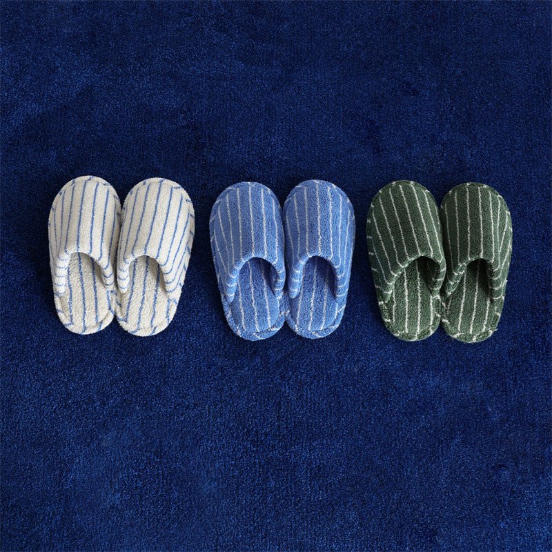 Thin Striped House Slippers