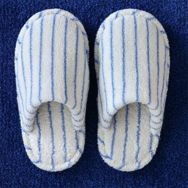 Thin Striped House Slippers