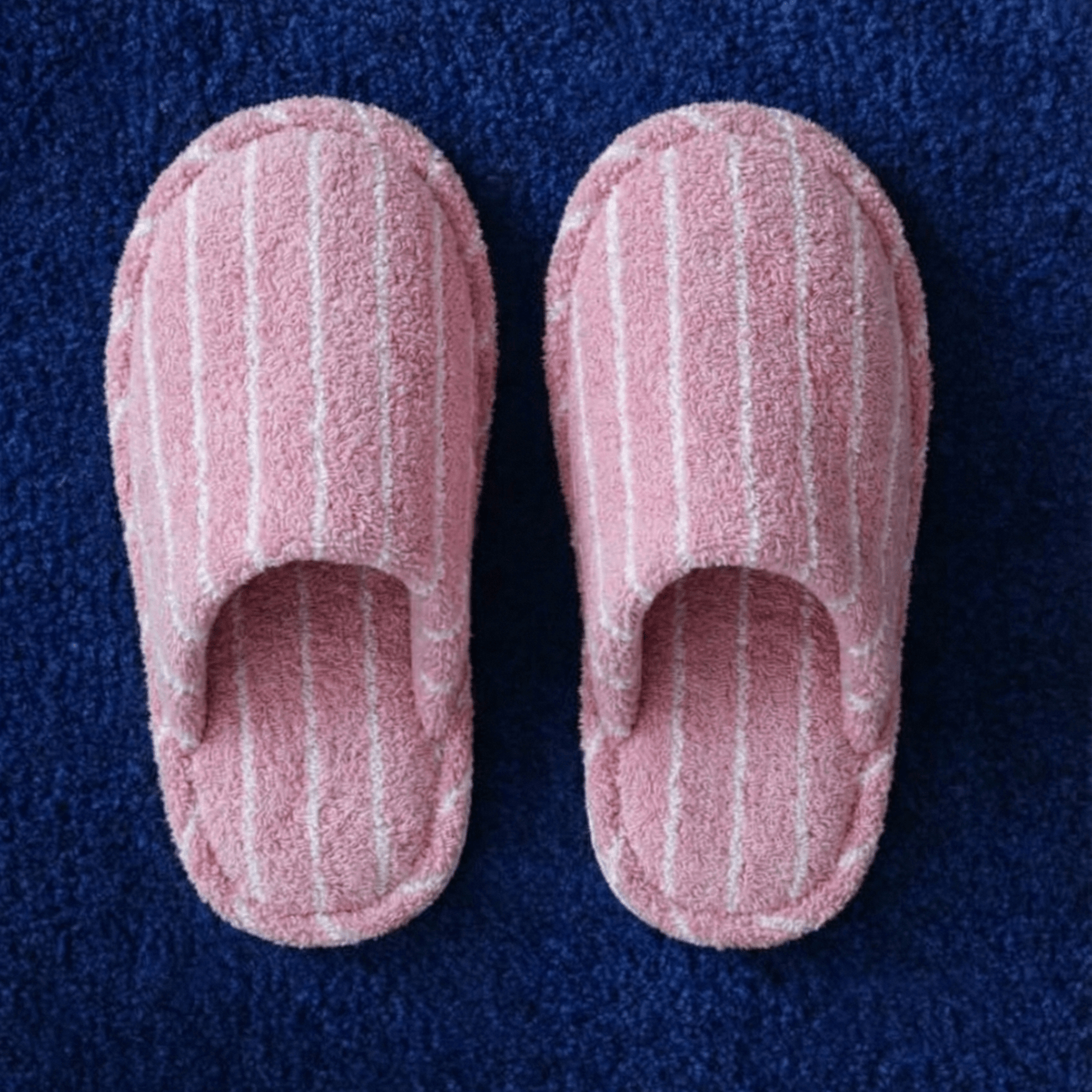 Thin Striped House Slippers